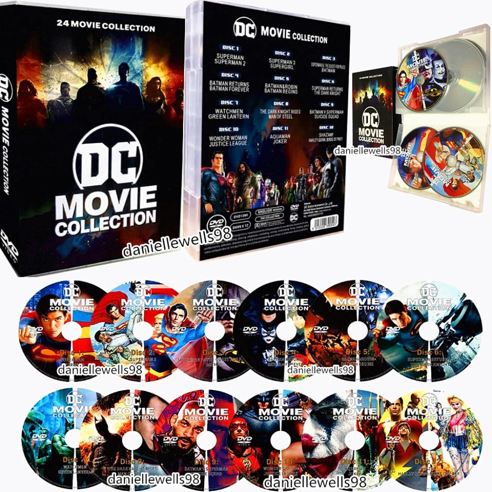 DC 24 Film Movie Collection (DVD 12-Disc) Brand New & Factory Sealed